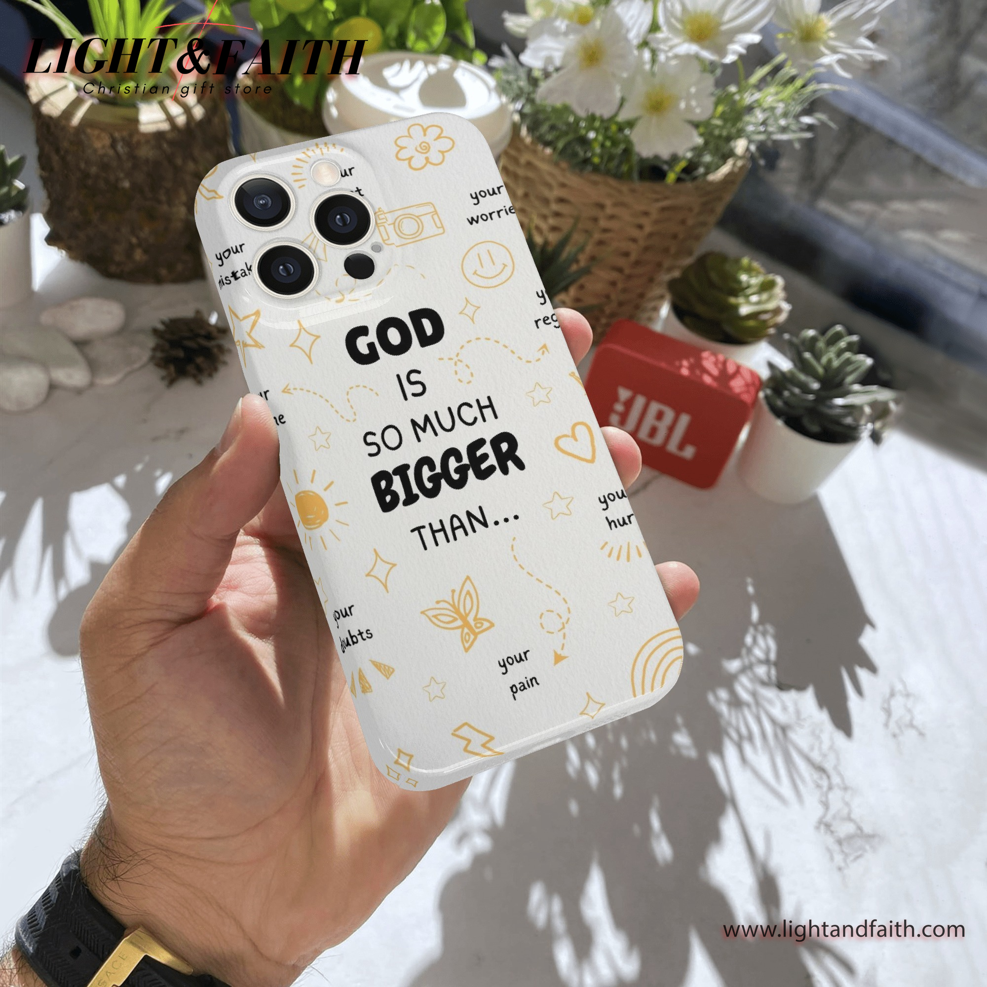 God is So Much Bigger Than Phone Case, Christian Phone Case, Bible Verse Phone Case, Religious Gift, PCLAF44